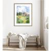 image:imageKate and Laurel Framed Wall Art Print Vermont Barn in Summer by Patricia Shaw 22 x 26 Woodgrain Stripe Mocha Frame Rustic Farmhouse Landscapes Americana Art for Wall Decor42L x 34W