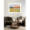 image:imageKate and Laurel Framed Wall Art Print Vibrant Rhythm by Nikita Jariwala 26 x 22 Woodgrain Stripe Blonde Frame Bohemian Boho Landscapes Nature Art for Wall Decor42L x 34W