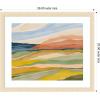 image:imageKate and Laurel Framed Wall Art Print Vibrant Rhythm by Nikita Jariwala 26 x 22 Woodgrain Stripe Blonde Frame Bohemian Boho Landscapes Nature Art for Wall Decor26L x 22W