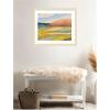image:imageKate and Laurel Framed Wall Art Print Vibrant Rhythm by Nikita Jariwala 26 x 22 Woodgrain Stripe Blonde Frame Bohemian Boho Landscapes Nature Art for Wall Decor26L x 22W