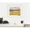 image:imageKate and Laurel Framed Wall Art Print Vibrant Rhythm by Nikita Jariwala 26 x 22 Woodgrain Stripe Blonde Frame Bohemian Boho Landscapes Nature Art for Wall Decor26L x 22W