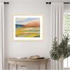 image:imageKate and Laurel Framed Wall Art Print Vibrant Rhythm by Nikita Jariwala 26 x 22 Woodgrain Stripe Blonde Frame Bohemian Boho Landscapes Nature Art for Wall Decor26L x 22W
