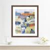 image:imageKate and Laurel Framed Wall Art Print Worlds View by Guilana Lazzerini 22 x 26 Florence Medium Brown Frame Rustic Farmhouse Landscapes Art for Wall Decor26L x 22W