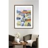 image:imageKate and Laurel Framed Wall Art Print Worlds View by Guilana Lazzerini 22 x 26 Florence Medium Brown Frame Rustic Farmhouse Landscapes Art for Wall Decor42L x 34W