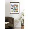 image:imageKate and Laurel Framed Wall Art Print Worlds View by Guilana Lazzerini 22 x 26 Florence Medium Brown Frame Rustic Farmhouse Landscapes Art for Wall Decor26L x 22W