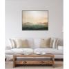 image:imageKate and Laurel Green Mountain Abstract I Horizontal Framed Canvas Wall Art by Amy Lighthall 42 x 32 Sylvie Walnut Modern Landscapes Abstract Art for Wall Decor Living Room Bedroom