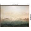 image:imageKate and Laurel Green Mountain Abstract I Horizontal Framed Canvas Wall Art by Amy Lighthall 42 x 32 Sylvie Walnut Modern Landscapes Abstract Art for Wall Decor Living Room Bedroom