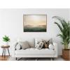 image:imageKate and Laurel Green Mountain Abstract I Horizontal Framed Canvas Wall Art by Amy Lighthall 42 x 32 Sylvie Walnut Modern Landscapes Abstract Art for Wall Decor Living Room Bedroom
