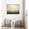 image:imageKate and Laurel Green Mountain Abstract I Horizontal Framed Canvas Wall Art by Amy Lighthall 42 x 32 Sylvie Walnut Modern Landscapes Abstract Art for Wall Decor Living Room Bedroom