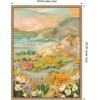 image:imageKate and Laurel Landscape 4 Framed Canvas Wall Art by Annie Quigley 18 x 24 Sylvie Beaded Rustic Natural Coastal Landscapes Nature Art for Wall Decor Living Room Bedroom