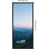 image:imageKate and Laurel Moonrise over the Mountain Lake in the German Alps Panel Framed Canvas Wall Art by Michael Schauer 18 x 40 Sylvie Black Farmhouse Landscapes Nature Art for Wall Decor Living Room