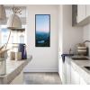 image:imageKate and Laurel Moonrise over the Mountain Lake in the German Alps Panel Framed Canvas Wall Art by Michael Schauer 18 x 40 Sylvie Black Farmhouse Landscapes Nature Art for Wall Decor Living Room