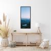 image:imageKate and Laurel Moonrise over the Mountain Lake in the German Alps Panel Framed Canvas Wall Art by Michael Schauer 18 x 40 Sylvie Black Farmhouse Landscapes Nature Art for Wall Decor Living Room