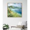 image:imageKate and Laurel Sylvie Emerald Isle Ring of Kerry Framed Canvas Wall Art by Nel Whatmore 30x30 Natural Beach Mountain Landscape Art for Wall Home DecorNatural