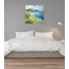 image:imageKate and Laurel Sylvie Emerald Isle Ring of Kerry Framed Canvas Wall Art by Nel Whatmore 30x30 Natural Beach Mountain Landscape Art for Wall Home DecorNatural