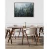 image:imageKate and Laurel Sylvie Evergreen Dream 2 Framed Canvas Wall Art by Emiko and Mark Franzen of F2Images 315x415 Gray Forest Trees Art for WallGray