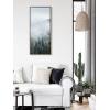 image:imageKate and Laurel Sylvie Evergreen Dream Framed Canvas Wall Art by Emiko and Mark Franzen of F2Images 18x40 Natural Nature Landscape Art for WallGray