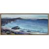 image:imageKate and Laurel Sylvie From Here Everything is Beautiful Framed Canvas Wall Art by Nel Whatmore 18x40 Gold Beach Mountain Landscape Art for Wall Home DecorGold