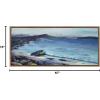 image:imageKate and Laurel Sylvie From Here Everything is Beautiful Framed Canvas Wall Art by Nel Whatmore 18x40 Gold Beach Mountain Landscape Art for Wall Home DecorGold