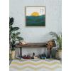 image:imageKate and Laurel Sylvie Horizon Framed Canvas Wall Art by Oris Eddu 22x22 Natural Decorative Sunset Art Print for WallNatural