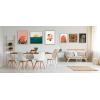 image:imageKate and Laurel Sylvie Horizon Framed Canvas Wall Art by Oris Eddu 22x22 Natural Decorative Sunset Art Print for WallNatural