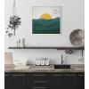 image:imageKate and Laurel Sylvie Horizon Framed Canvas Wall Art by Oris Eddu 22x22 Natural Decorative Sunset Art Print for WallWhite