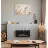 image:imageKate and Laurel Sylvie Marsh Grass No 8 Framed Canvas Wall Art by Crystal Lynn Collins 23x33 White Rustic Grassy Natural Landscape Art for WallWhite
