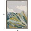 image:imageKate and Laurel Sylvie Matterhorn Framed Canvas Wall Art by Nikita Jariwala 18x24 Natural Soft Colorful Nature Mountain Landscape Art for Wall Home DecorGray