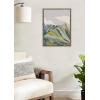 image:imageKate and Laurel Sylvie Matterhorn Framed Canvas Wall Art by Nikita Jariwala 18x24 Natural Soft Colorful Nature Mountain Landscape Art for Wall Home DecorGray