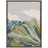 image:imageKate and Laurel Sylvie Matterhorn Framed Canvas Wall Art by Nikita Jariwala 18x24 Natural Soft Colorful Nature Mountain Landscape Art for Wall Home DecorGray