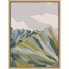image:imageKate and Laurel Sylvie Matterhorn Framed Canvas Wall Art by Nikita Jariwala 18x24 Natural Soft Colorful Nature Mountain Landscape Art for Wall Home DecorNatural