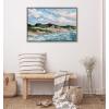 image:imageKate and Laurel Sylvie Michigan Sand Dunes Framed Canvas Wall Art by Emily Kenney 23x33 Natural Modern Abstract Beach Sands Art for WallGray