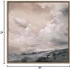 image:imageKate and Laurel Sylvie When the North Wind Blows Sepia Framed Canvas Wall Art by Nel Whatmore 30x30 Gray Painted Ocean Waves Art for Wall Home DecorGold