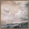 image:imageKate and Laurel Sylvie When the North Wind Blows Sepia Framed Canvas Wall Art by Nel Whatmore 30x30 Gray Painted Ocean Waves Art for Wall Home DecorGold