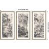 image:imageWooded Landscape after 1648 Antonie Waterloo Linen Panel 3 Piece Framed Wall Art Print Set by Nostalgia Prints