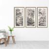 image:imageWooded Landscape after 1648 Antonie Waterloo Linen Panel 3 Piece Framed Wall Art Print Set by Nostalgia Prints