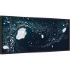 image:imageKate and Laurel Blue and White Iceberg Pattern in Greenland Framed Canvas Wall Art by Michael Schauer 40 x 18 Sylvie Black Coastal Nature Abstract Art for Wall Decor Living Room Bedroom
