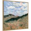 image:imageKate and Laurel Framed Canvas Wall Art Print Arkasas by Emily Kenney 30 x 30 Sylvie Natural Frame Rustic Farmhouse Landscape Art for Wall DecorSylvie Natural