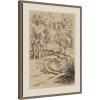 image:imageKate and Laurel Framed Canvas Wall Art Print Near Brantome 1928 Roger Fry by Nostalgia Prints 18 x 24 Sylvie Walnut Frame Vintage Landscape Art for Wall Decor