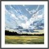 image:imageKate and Laurel Framed Wall Art Print Before The Storm by Emily Kenney 25 x 25 Stylish Black Narrow Frame Rustic Farmhouse Landscapes Nature Art for Wall Decor33L x 33W