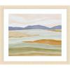 image:imageKate and Laurel Framed Wall Art Print Dreamy Hillscape by Nikita Jariwala 26 x 22 Woodgrain Stripe Blonde Frame Modern Contemporary Landscapes Nature Art for Wall Decor26L x 22W