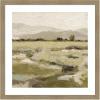image:imageKate and Laurel Framed Wall Art Print Petit Views No 8 by Mackenzie Nelson 26 x 26 Woodgrain Stripe Mocha Frame Rustic Farmhouse Landscape Art for Wall DecorWoodgrain Stripe Mocha