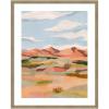 image:imageKate and Laurel Framed Wall Art Print Southwestern Dreams l by Nikita Jariwala 22 x 26 Woodgrain Stripe Mocha Frame Casual Transitional Landscapes Nature Art for Wall Decor42L x 34W