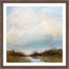 image:imageKate and Laurel Framed Wall Art Print Tranquility by Mary Sparrow 26 x 26 Florence Medium Brown Frame Modern Contemporary Landscape Art for Wall DecorFlorence Medium Brown