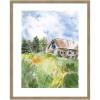 image:imageKate and Laurel Framed Wall Art Print Vermont Barn in Summer by Patricia Shaw 22 x 26 Woodgrain Stripe Mocha Frame Rustic Farmhouse Landscapes Americana Art for Wall Decor42L x 34W