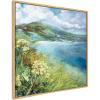 image:imageKate and Laurel Sylvie Emerald Isle Ring of Kerry Framed Canvas Wall Art by Nel Whatmore 30x30 Natural Beach Mountain Landscape Art for Wall Home DecorNatural