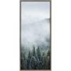 image:imageKate and Laurel Sylvie Evergreen Dream Framed Canvas Wall Art by Emiko and Mark Franzen of F2Images 18x40 Natural Nature Landscape Art for WallGray