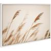 image:imageKate and Laurel Sylvie Marsh Grass No 8 Framed Canvas Wall Art by Crystal Lynn Collins 23x33 White Rustic Grassy Natural Landscape Art for WallWhite
