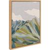 image:imageKate and Laurel Sylvie Matterhorn Framed Canvas Wall Art by Nikita Jariwala 18x24 Natural Soft Colorful Nature Mountain Landscape Art for Wall Home DecorNatural