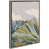 image:imageKate and Laurel Sylvie Matterhorn Framed Canvas Wall Art by Nikita Jariwala 18x24 Natural Soft Colorful Nature Mountain Landscape Art for Wall Home DecorGray